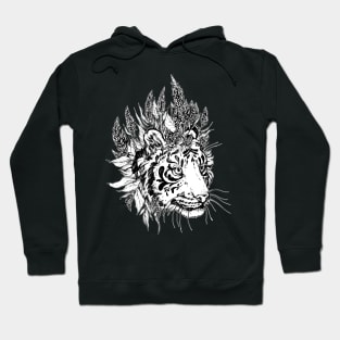 Tiger Wisp - Black Linework Version Hoodie